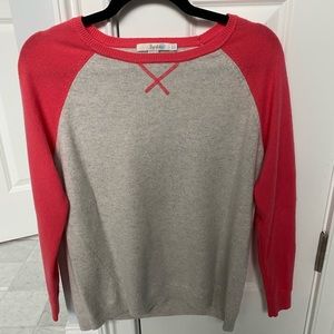 Boden cashmere sweater pink and gray US size 4
